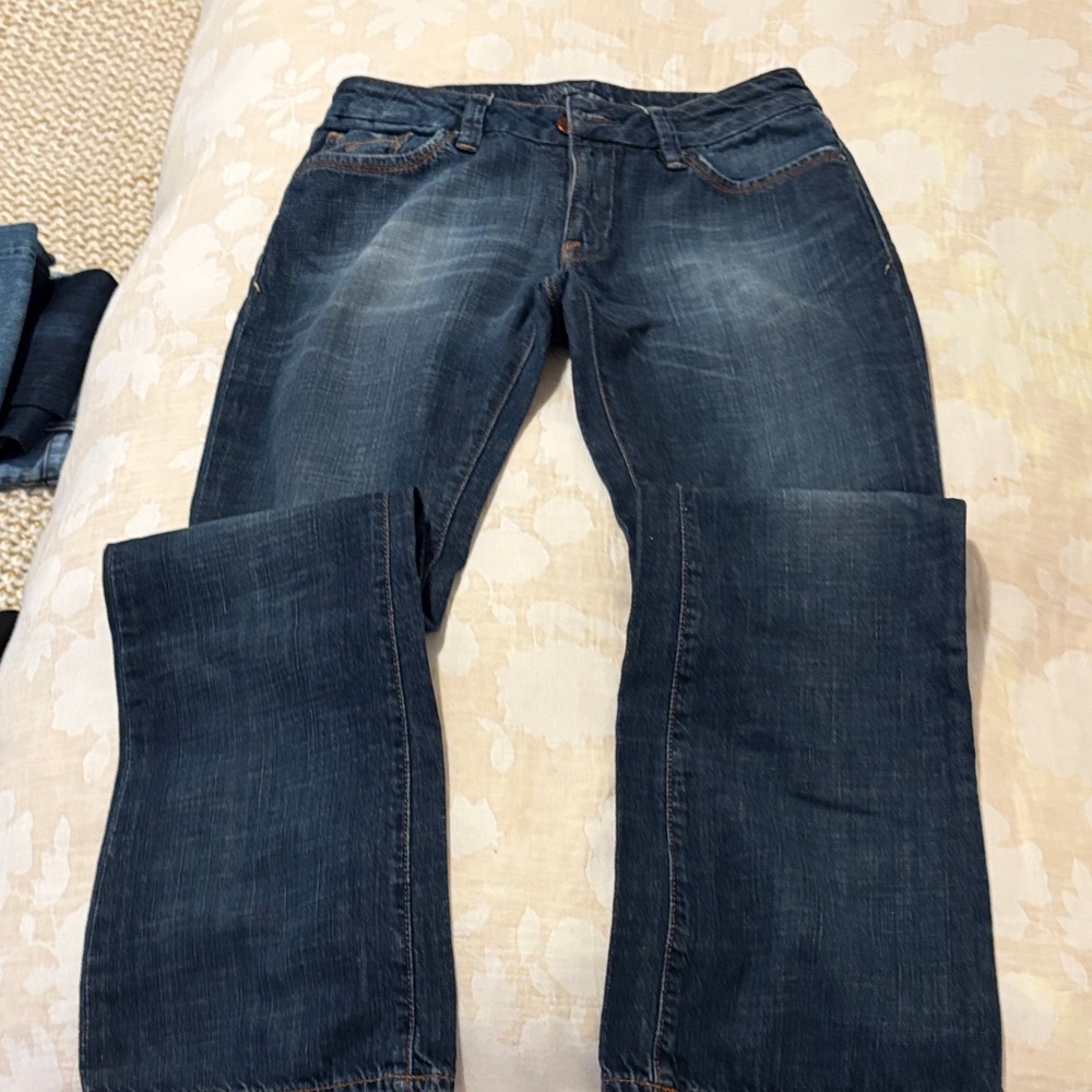Mavi Dark Blue Bootcut Jeans for women.